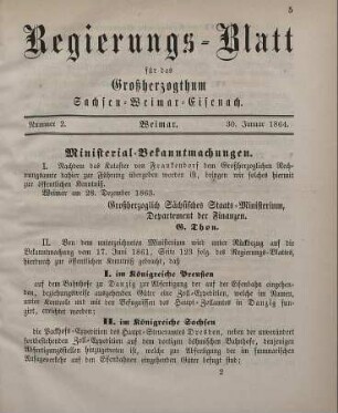 Nr. 2 : 30. Januar 1864