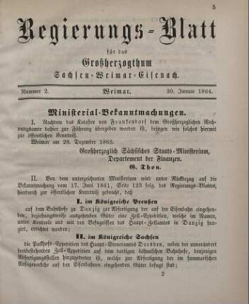 Nr. 2 : 30. Januar 1864