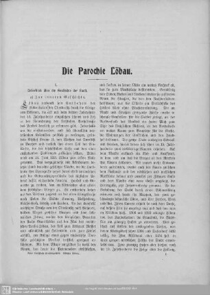 Die Parochie Löbau