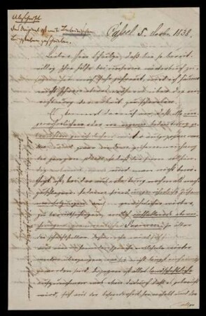 Brief von Wilhelm Grimm an Georg Schulze