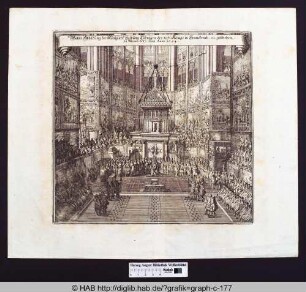 Die Königliche Salbung Ludwig XIV. zu Reims am 7.Juni 1654.