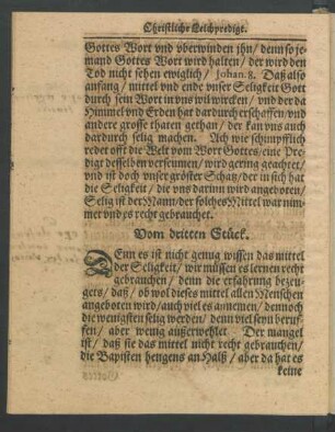 Vom dritten Stück. [III.Wie man solch mittel gebrauchen müsse.]