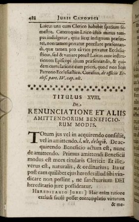 Titulus XVIII. - Titulus XXVI.