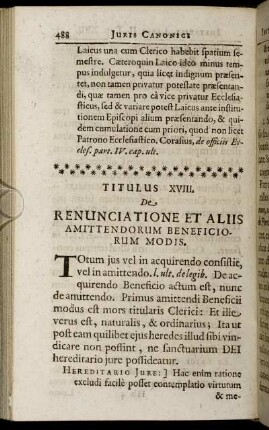 Titulus XVIII. - Titulus XXVI.