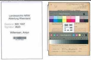 Entnazifizierung Anton Willemsen , geb. 03.03.1893 (Landwirt)