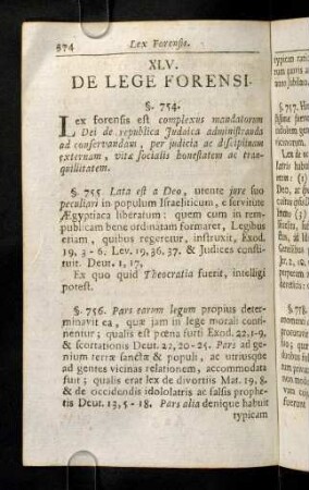 374-393, XLV. De Lege Forensi. XLVI. De Evangelio. XLVII. De Sacramentis.