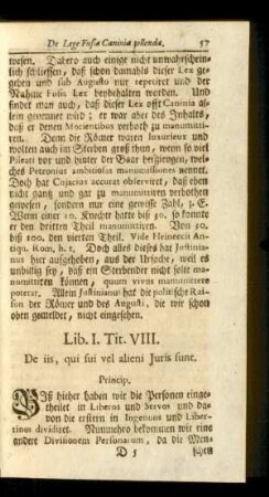 Tit. VIII. De iis, Qui sui vel alieni Iuris sunt.