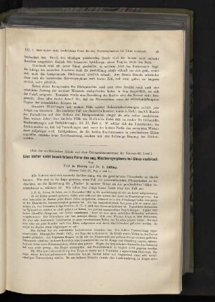 Eine bisher nicht beschriebene Form des sog. Nischensymptoms bei Ulcus ventriculi.