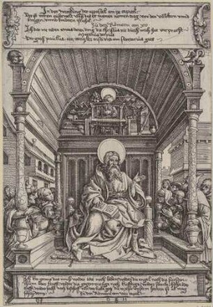 Der heilige Paulus, lehrend auf dem Thron