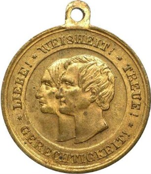 König Johann und Amalie Auguste - Goldene Hochzeit