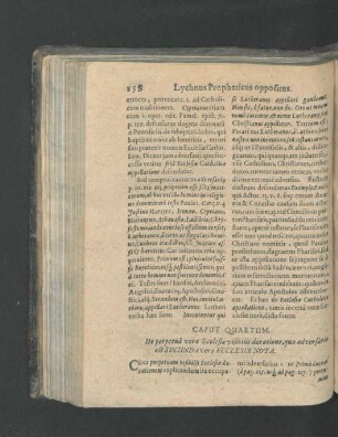 Caput Quartum. De perpetua verae Ecclesiae visibilis duratione, quae adversario est Secunda verae Ecclesiae Nota.