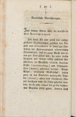 3. Natürliche Verrichtungen.
