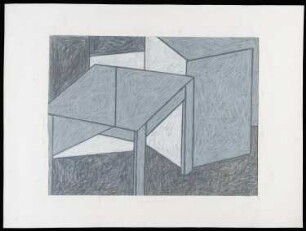 Kreidezeichnung der Künstlerin Christa Eichler, o.T., 1974
