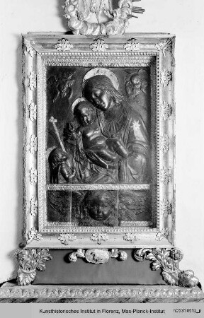 Maria mit Kind, Johannesknabe und Cherubim