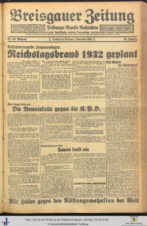 Nr. 257-282 (November 1933)
