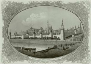 Moskau - Stadtteilansicht von O mit Kreml