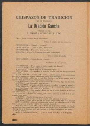 La oración gaucha