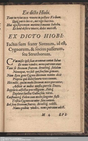 Ex Dicto Hiobi