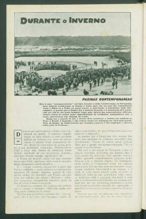 Durante o inverno : Páginas contemporâneas