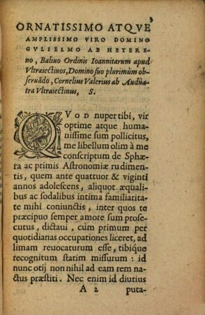 De Sphaera et primis Astronomiae Rudimentis libellus