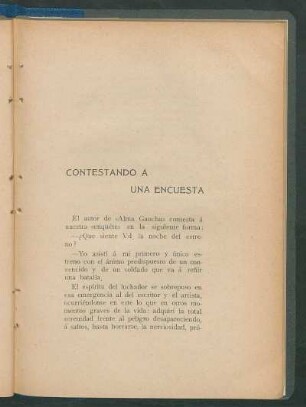 Contestando á una encuesta