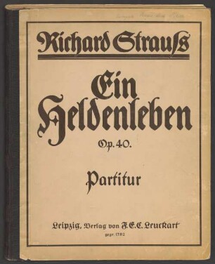 Ein Heldenleben, orch, op. 40, TrV 190 - BSB Mus.ms. 22758 : Ein Heldenleben