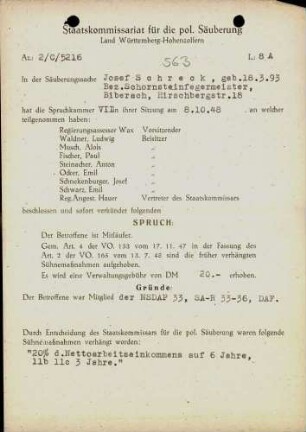 Schreck, Josef