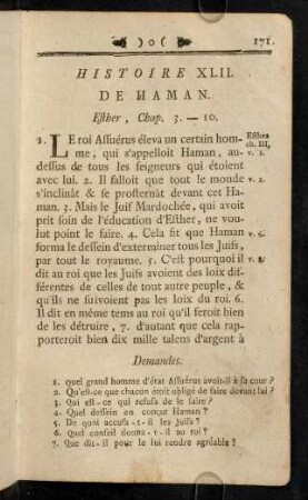 171-177, Histoire XLII