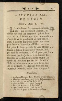 171-177, Histoire XLII