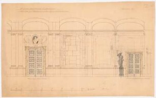 Palais Cohn-Oppenheim, Dessau: Haupttreppe: Wandansicht 1:25