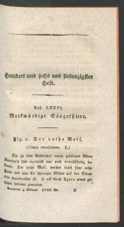 Hundert und sechs und siebenzigster Heft.