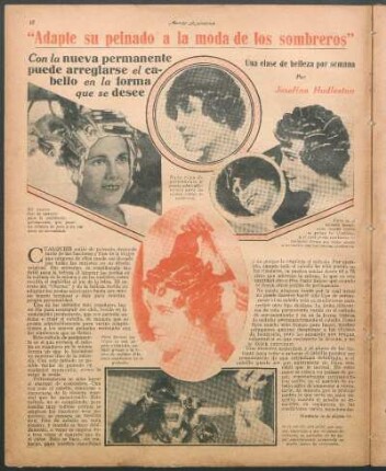 "Adapte su peinado a la moda de los sombreros" : Una clase de belleza por semana