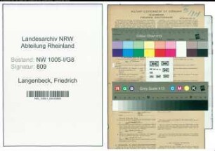 Entnazifizierung Friedrich Langenbeck , geb. 20.02.1902 (Kaufmann)