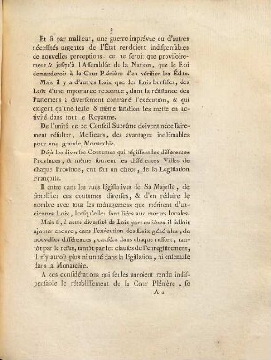 Discours De M. Le Garde Des Sceaux, Pour annoncer l'Édit Du Roi, portant Rétablissement de la Cour Plénière