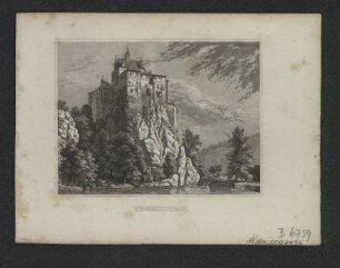 Ansicht von Kriebstein, Stahlstich, um 1840 : Kriebenstein. - [Stuttgart] : [Scheible] , [um 1840]. - 1 Kunstbl. : Stahlst. ; 10 x 7 cm