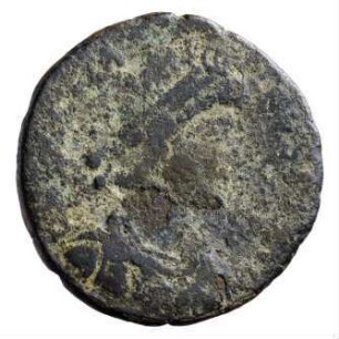 Münze, Aes 2, 25. August 383 - 28. August 388 n. Chr.