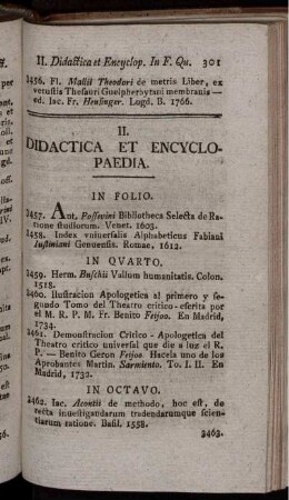 II. Didactica Et Encyclopaedia.