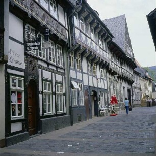 Goslar. Blick in eine Straße