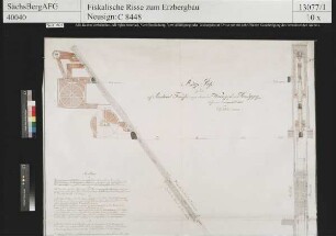 Sauschwart Fundgrube am Hüttengrund bei Schneeberg, Wassergöpel und Kunstgezeug