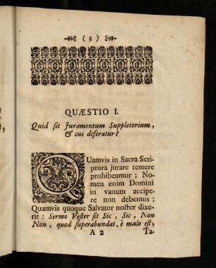 3-14, Quaestio I - III