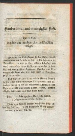 Hundert neun und neunzigster Heft.