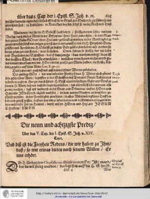 Die neun und achtzigste Predig