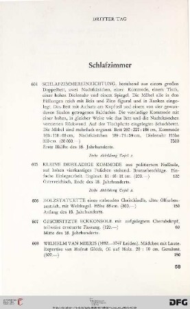 Schlafzimmer (Nr. 604-654)