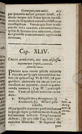 Cap. XLIV. Cancri exulcerati ...