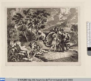 Procris schenkt Cephalus einen Jagdhund