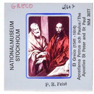 Greco, Apostel Petrus und Paulus (Stockholm NM 3077)