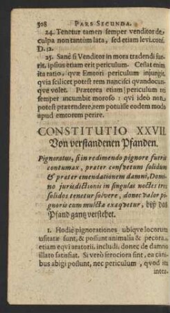 Constitutio XXVII.