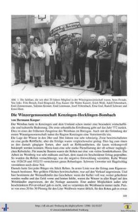 Die Winzergenossenschaft Kenzingen-Hecklingen-Bombach