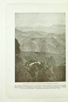Ketten-(Falten) Bau des Himalaja, von Dardschiling aus gesehen