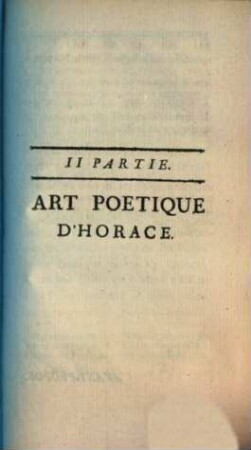 Les Quatre Poëtiques: D'Aristote, D'Horace, De Vida, De Despréaux, 1,2. Art Poetique D'Horace